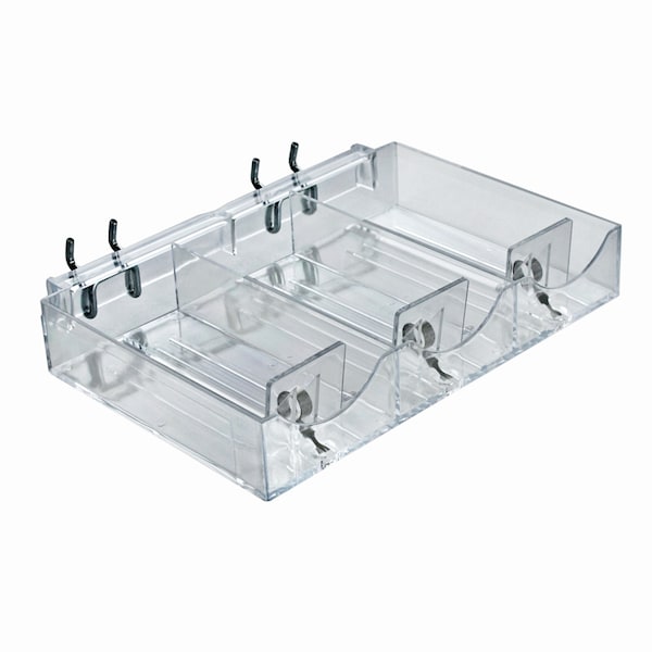 Three Compartment Cosmetic Tray, PK2
